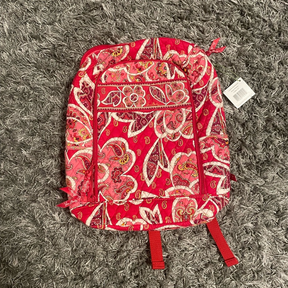 Vera Bradley Laptop Backpack Rosy Posies
